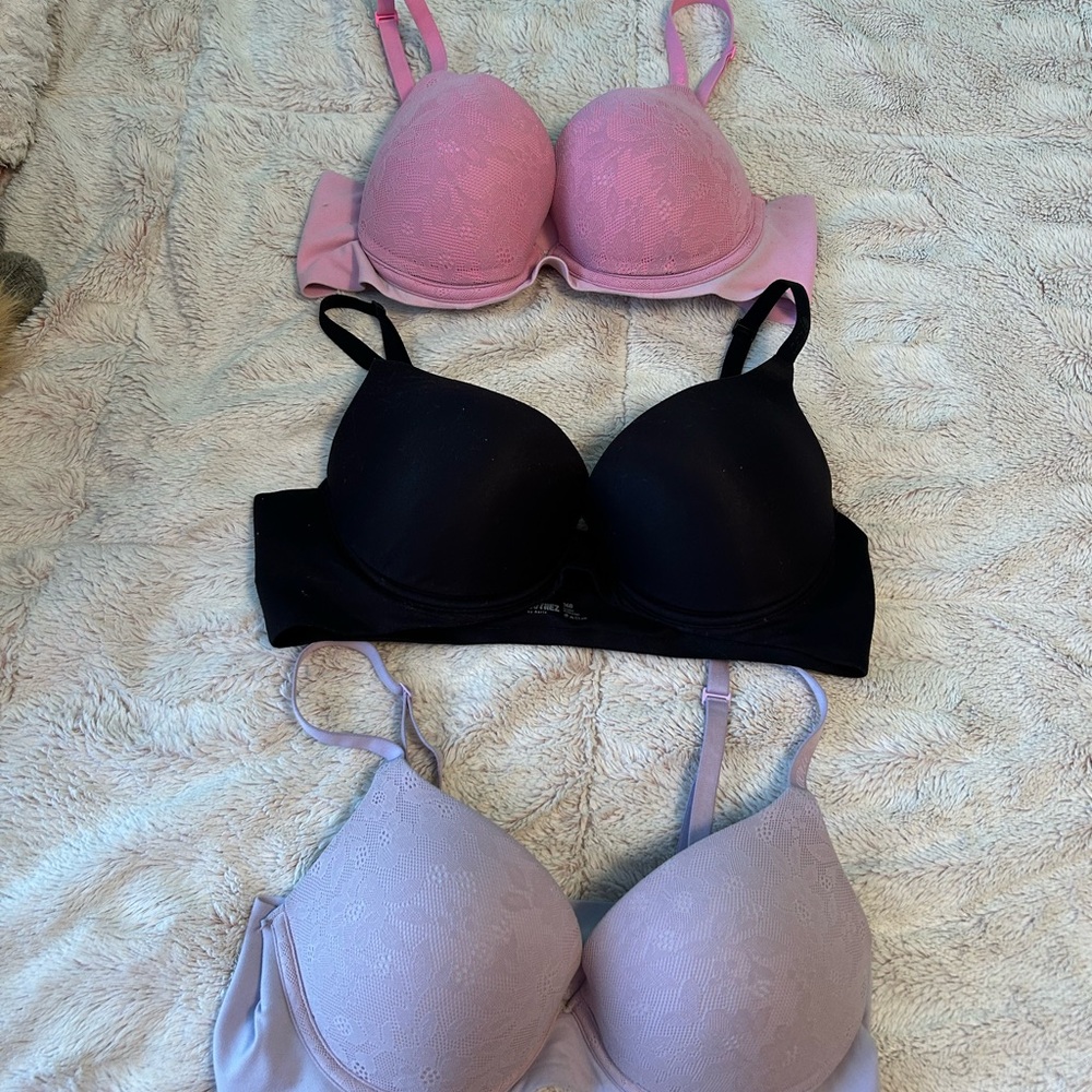 Aerie Smoothez push-up bras - set of 3